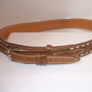 MEN’S PERSONALIZED (WALTER) EMBOSSED LEATHER BELT MEXICO SIZE 34
